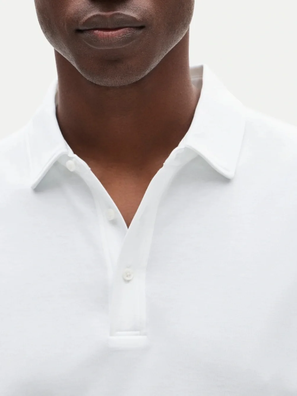 J crew white Polo shirt in Pima cotton